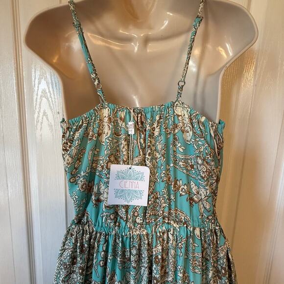 Cienna Women's Boho Long Dress Size Small Cottagecore Ruffle Tier Y2K - Picture 4 of 7